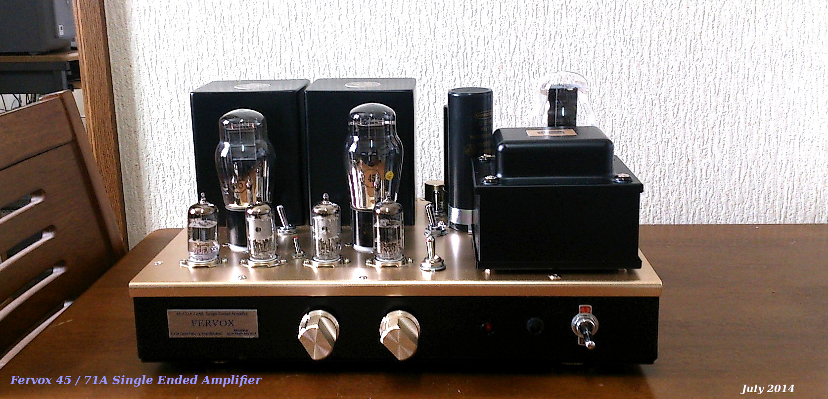 Fervox 45/71A Single ended amplifier 2014