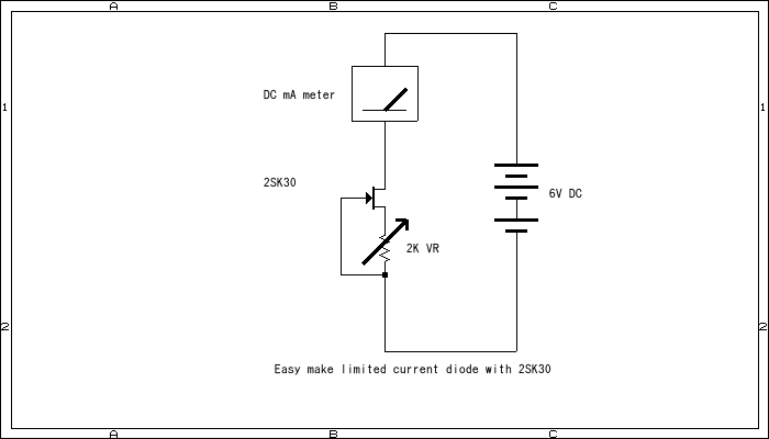 how to make limmited current diode