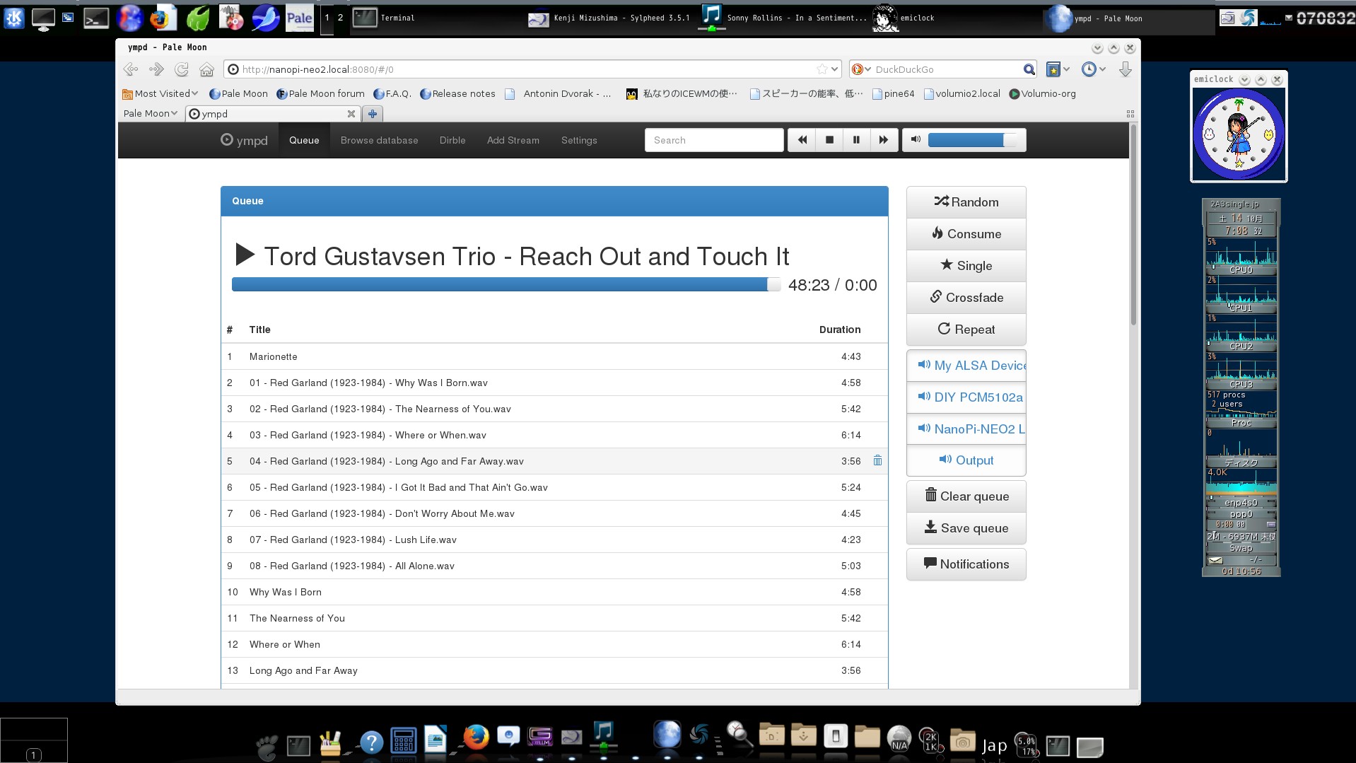 Ympd see from Fedora Core 22 x64 Linux